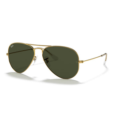 Ray-Ban Okulary Przeciwsłoneczne RB3025 L0205 Aviator Złoto Arista/Zielony G-15 Unisex 2