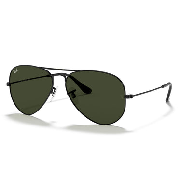 Ray-Ban Okulary Przeciwsłoneczne RB3025 L2823 Aviator Czarny-Zielony G-15 Unisex 1