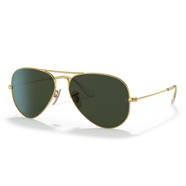 Ray-Ban Okulary Przeciwsłoneczne RB3025 W3400 Aviator Large Metal Złoto Arista/Zielony G-15 Unisex 1