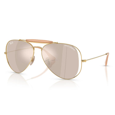 Ray-Ban Occhiali da Sole RB3029M 001 0V x Dolce & Gabbana The Outdoorsman Oro Arista Trasparente Specchiato Oro Bianco Unisex 2