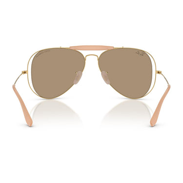 Ray-Ban Occhiali da Sole RB3029M 001/7J x Dolce & Gabbana The Outdoorsman Oro Arista/Marrone Specchiato Oro Rosé Unisex 3