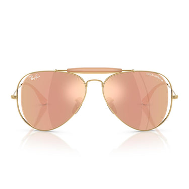 Ray-Ban Occhiali da Sole RB3029M 001/7J x Dolce & Gabbana The Outdoorsman Oro Arista/Marrone Specchiato Oro Rosé Unisex