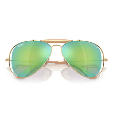 Ray-Ban Occhiali da Sole RB3029M 001/8N x Dolce & Gabbana The Outdoorsman Oro Arista/Grigio Verde Specchiato Unisex 5