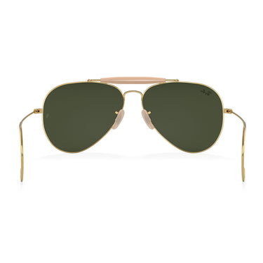 Ray-Ban Okulary Przeciwsłoneczne RB3030 L0216 Outdoorsman I Złoty/Zielony G-15 Unisex