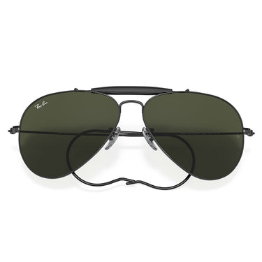 Ray-Ban Okulary Przeciwsłoneczne RB3030 L9500 Outdoorsman I Nero/Verde G-15 Unisex 2