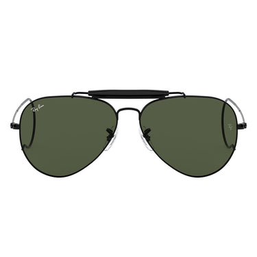Ray-Ban Okulary Przeciwsłoneczne RB3030 L9500 Outdoorsman I Czarny/Zielony G-15 Unisex