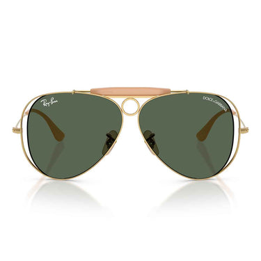 Ray-Ban Occhiali da Sole RB3138M 001/71 x Dolce & Gabbana The Shooter Oro Arista/Verde Scuro Unisex