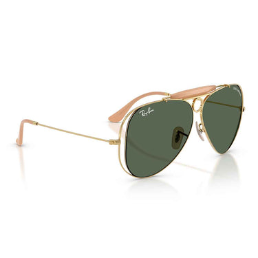 Ray-Ban Occhiali da Sole RB3138M 001/71 x Dolce & Gabbana The Shooter Oro Arista/Verde Scuro Unisex 6