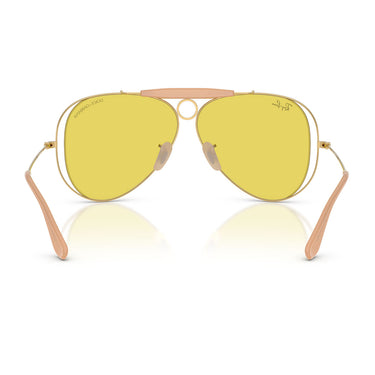 Ray-Ban Occhiali da Sole RB3138M 001 85 x Dolce & Gabbana The Shooter Oro Arista Giallo Unisex 4