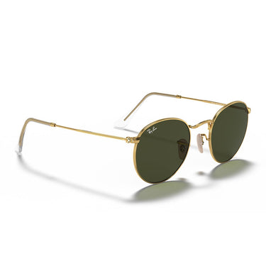 Ray-Ban Occhiali da Sole RB3447 001 Round Metal Oro/Verde G-15 Unisex 5