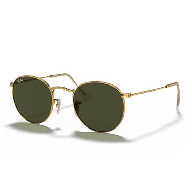 Ray-Ban Occhiali da Sole RB3447 001 Round Metal Oro/Verde G-15 Unisex 2