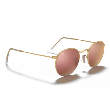 Ray-Ban Gafas de Sol RB3447 112 Z2 Redondo Metal Oro Marrón Unisex 4