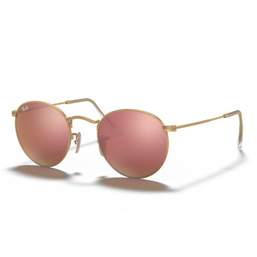 Ray-Ban Gafas de Sol RB3447 112 Z2 Round Metal Oro Marrón Unisex 1