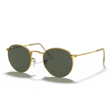 Ray-Ban Occhiali da Sole RB3447 919631 Round Metal Oro/Verde G-15 Unisex 1