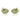 Ray-Ban Sunglasses RB3547 001/4E Oval Gold/Green Unisex