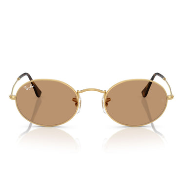 Ray-Ban Sonnenbrille RB3547 001/53 Oval Gold/Braun Unisex