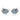 Ray-Ban Sunglasses RB3547 001/56 Oval Gold/Blue Unisex