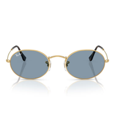Ray-Ban Sonnenbrille RB3547 001/56 Oval Gold/Blau Unisex