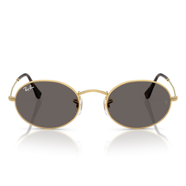Ray-Ban Sonnenbrille RB3547N 001/B1 Oval Gold/Dunkelgrau Unisex