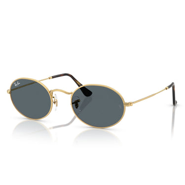 Ray-Ban Sunglasses RB3547N 001/R5 Oval Gold/Blue Unisex 1