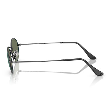Ray-Ban Occhiali da Sole RB3547N 002/68 Oval Nero/Blu Specchiato Unisex 2
