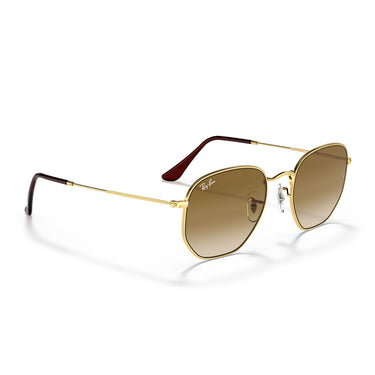 Ray-Ban Sonnenbrille RB3548 001/51 Hexagonal Oro Arista/Marrone Chiaro Sfumato Unisex 5