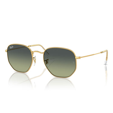 Ray-Ban Sonnenbrille RB3548 001/BH Hexagonal Oro Arista/Verde Vintage Unisex 2
