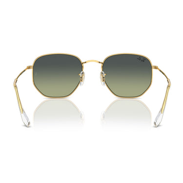Ray-Ban Sonnenbrille RB3548 001/BH Hexagonal Oro Arista/Verde Vintage Unisex 4