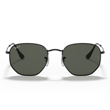 Ray-Ban Okulary Przeciwsłoneczne RB3548N 002-58 Ośmiokątne Czarny-Zielony G-15 Unisex Polaryzowane