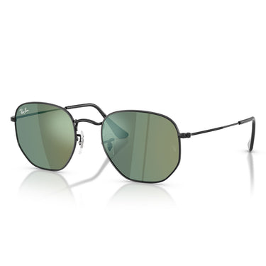 Ray-Ban Occhiali da Sole RB3548N 002 68 Hexagonal Nero Blu Specchiato Unisex 2