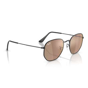 Ray-Ban Occhiali da Sole RB3548N 002/93 Hexagonal Nero/Marrone Specchiato Unisex 4