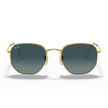 Ray-Ban Sunglasses RB3548N 91233M Hexagonal Gold-Blue Gradient Unisex