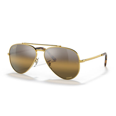Ray-Ban Okulary Przeciwsłoneczne RB3625 9196G5 New Aviator Złoto/Brąz Gradient Unisex Polaryzowane 2