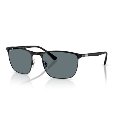 Ray-Ban Sonnenbrille RB3686 186/3R Schwarz/Dunkelblau Unisex polarisiert