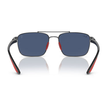 Ray-Ban Sonnenbrille RB3715M F08580 Scuderia Ferrari Silber/Dunkelblau Unisex 4