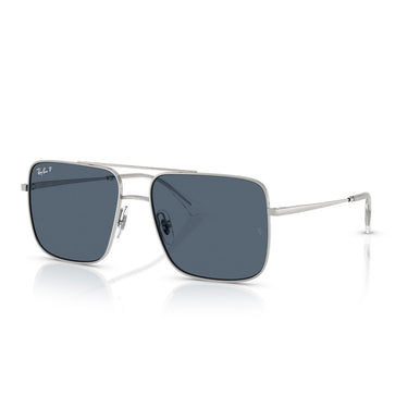 Ray-Ban Okulary Przeciwsłoneczne RB3758 003/2V Ari Srebrny/Niebieski Unisex Polaryzowane