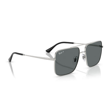Ray-Ban Okulary Przeciwsłoneczne RB3758 003/81 Ari Srebrny/Szary Unisex Polaryzowane