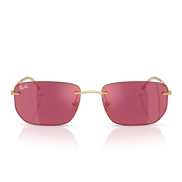 Ray-Ban Okulary Przeciwsłoneczne RB3768 001/D0 Złoto Arista/Ciemny Fiolet Czerwony Lustro Unisex