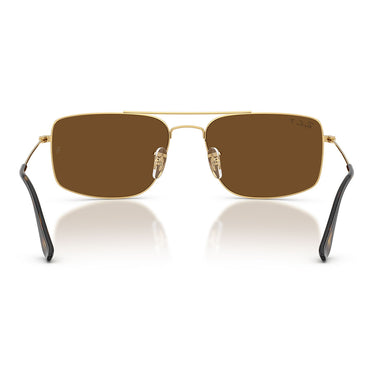 Ray-Ban Occhiali da Sole RB3779 001/57 Explorer 3 Oro Arista/Marrone Unisex Polarizzati 3