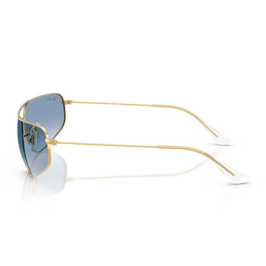 Ray-Ban Occhiali da Sole RB3780 001/3F Oro Arista/Trasparente Sfumato Blu Unisex 2