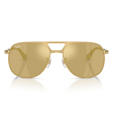 Ray-Ban Occhiali da Sole RB3793 001 93 Bill Max Oro Arista Marrone Specchiato Unisex