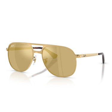 Ray-Ban Occhiali da Sole RB3793 001 93 Bill Max Oro Arista Marrone Specchiato Unisex 2