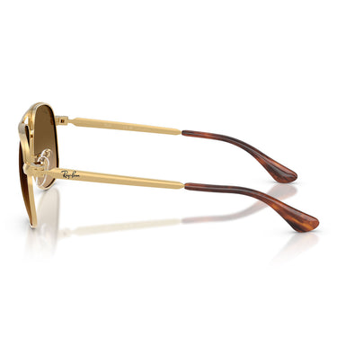 Ray-Ban Occhiali da Sole RB3793 001 M2 Bill Max Oro Arista Marrone Sfumato Unisex Polarizzati 3