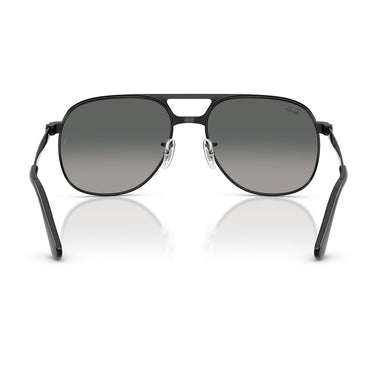 Ray-Ban Occhiali da Sole RB3793 002 71 Bill Max Nero Grigio Chiaro Sfumato Unisex 4