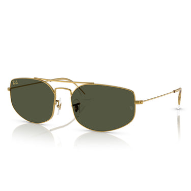 Ray-Ban Okulary Przeciwsłoneczne RB3845 919631 Explorer 5 Złoto/Zielony G-15 Unisex 1