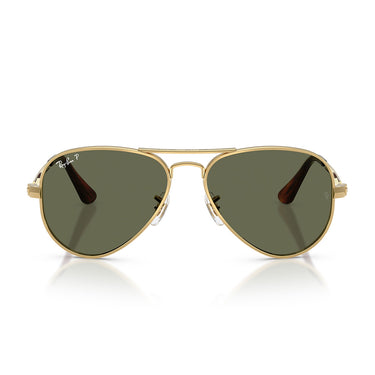Ray-Ban Okulary Przeciwsłoneczne RB3925 001 58 Aviator Max Złoto Arista Zielony Unisex Polaryzowane 1