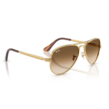 Ray-Ban Okulary Przeciwsłoneczne RB3925 001/51 Aviator Max Złoto Arista/Brązowy Przezroczysty Unisex 5