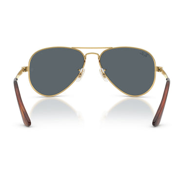 Ray-Ban Okulary Przeciwsłoneczne RB3925 001/R5 Aviator Max Złoto Arista/Niebieski Unisex 4