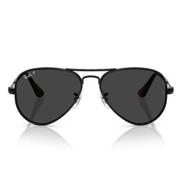 Ray-Ban Occhiali da Sole RB3925 002/48 Aviator Max Nero/Nero Unisex Polarizzati