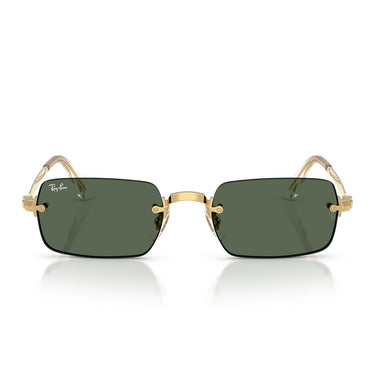 Ray-Ban Occhiali da Sole RB3928 001 71 x ASAP Rocky Oro Arista Verde Scuro Unisex